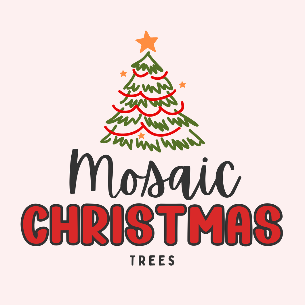 Mosaic Christmas Trees (12/8)